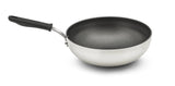 Vollrath 682311 Aluminum Stir-Fry Pan with SteelCoat x3 Nonstick Coating and Black Silicone Handle 11"