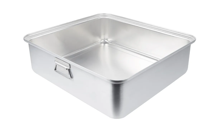Vollrath 68365 42 1/2 qt Roasting Pan Bottom - 22 1/8x20 1/8x6 9/16" Aluminum - 2ea/Case