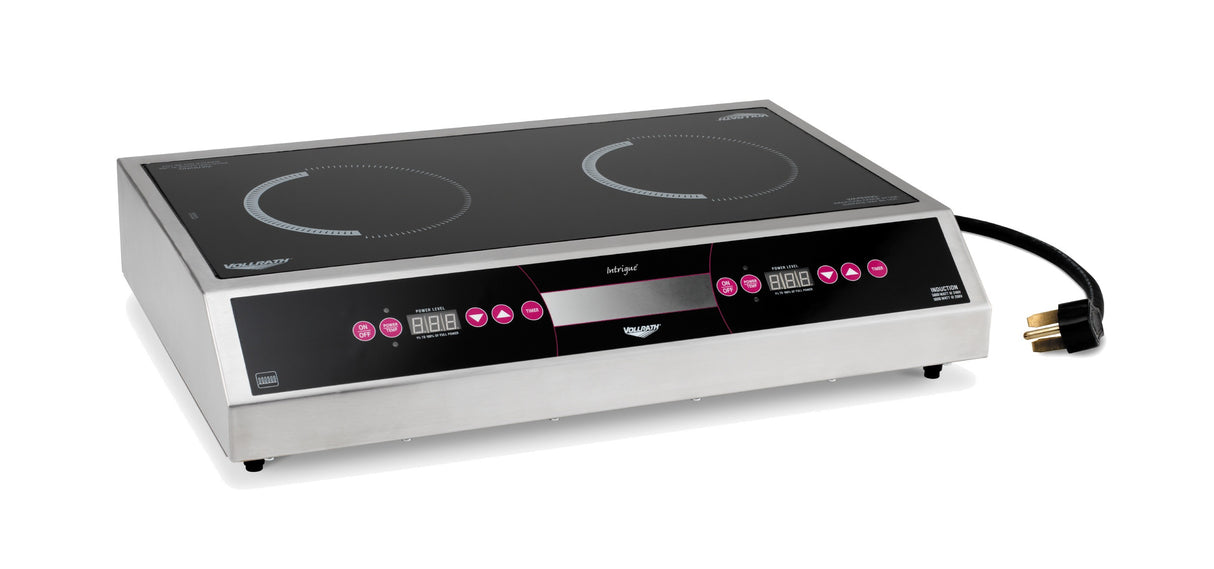 Vollrath 69523 Professional Series Countertop Induction Range with (2) Side-by-Side Burners - 208-240v - 2900W