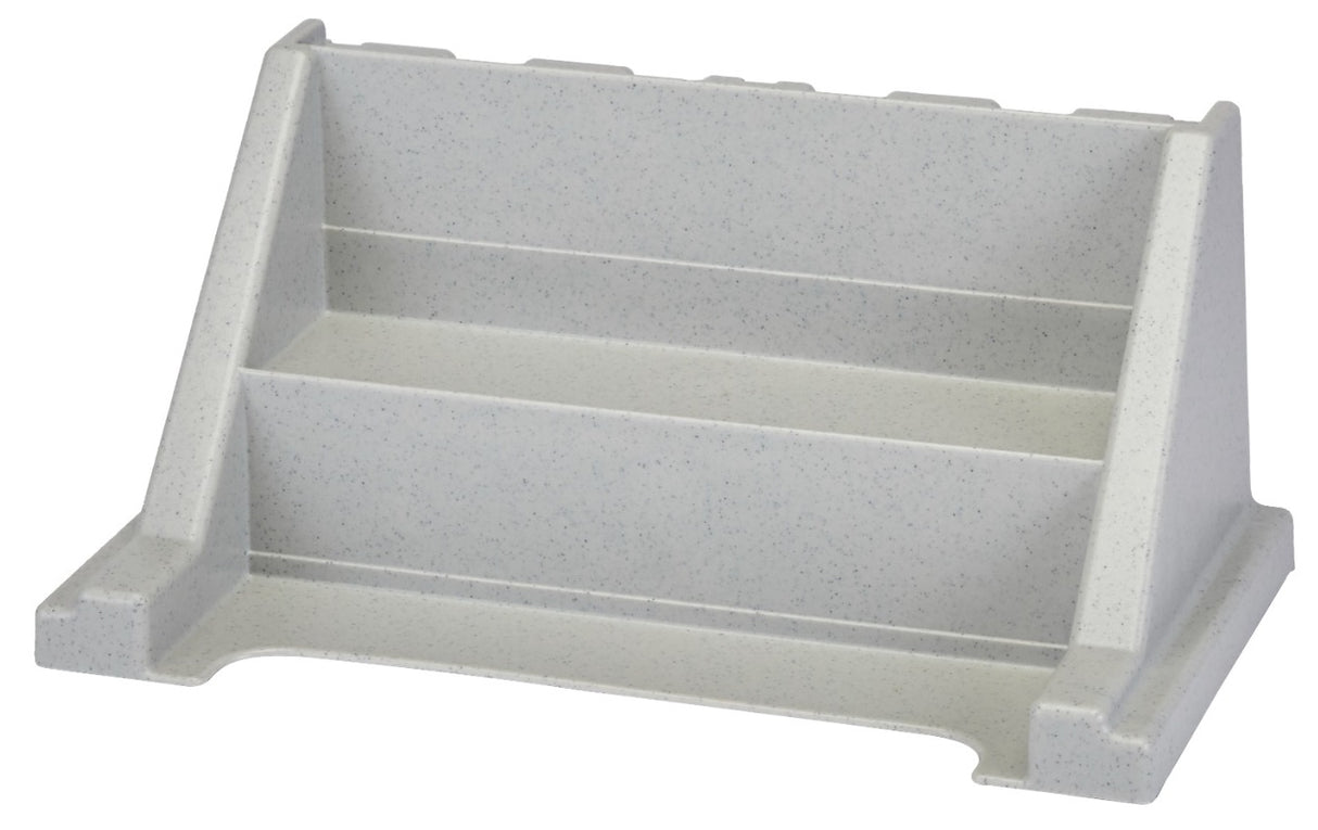 Cambro 6RS6480 Versa Condiment Organizer Rack with 6 Bins - Speckled Gray