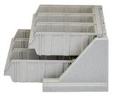 Cambro 6RS6480 Versa Condiment Organizer Rack with 6 Bins - Speckled Gray