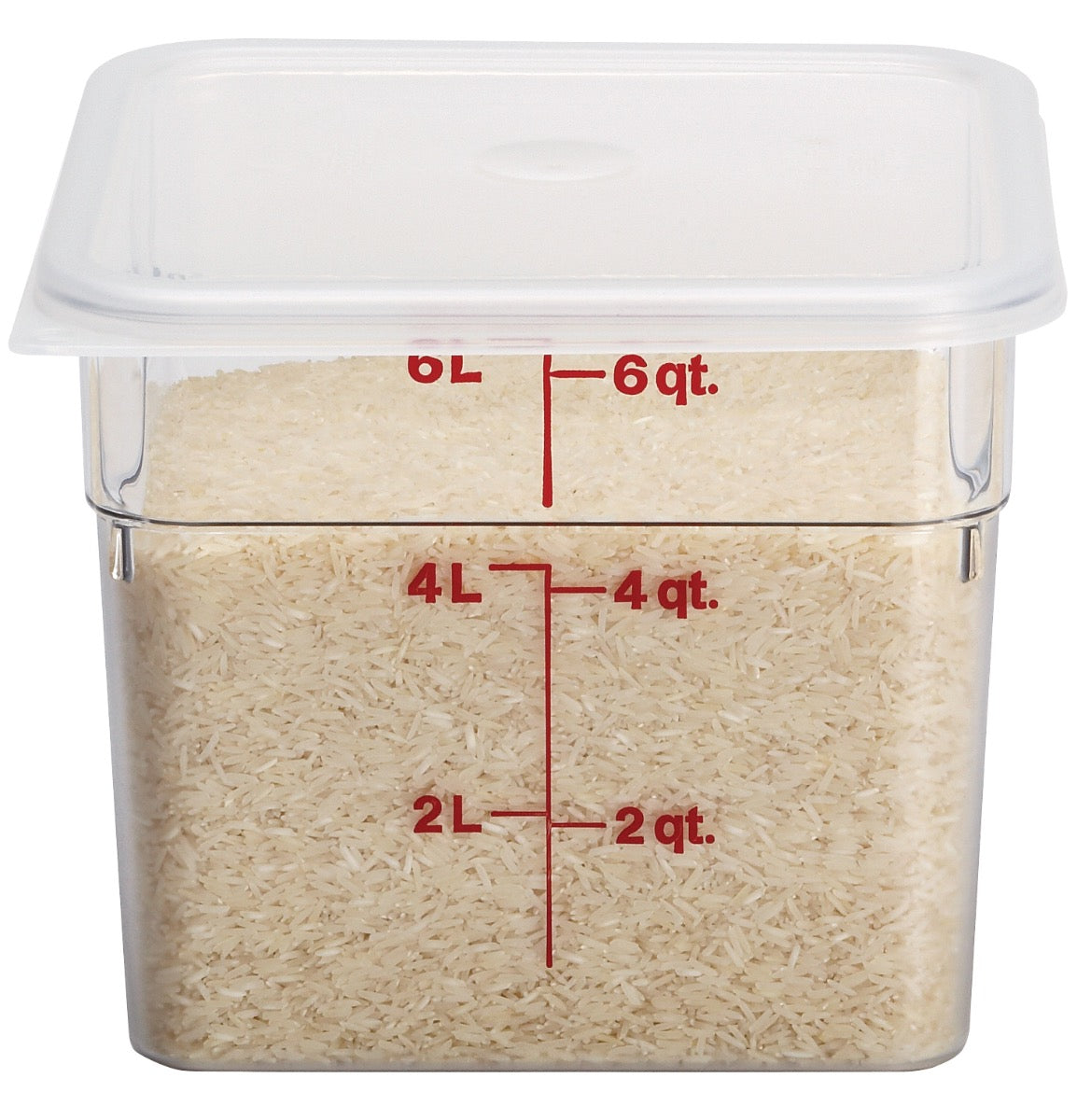 Cambro 6SFSCW135 Food Storage Container, Square, Camwear 6 qt.