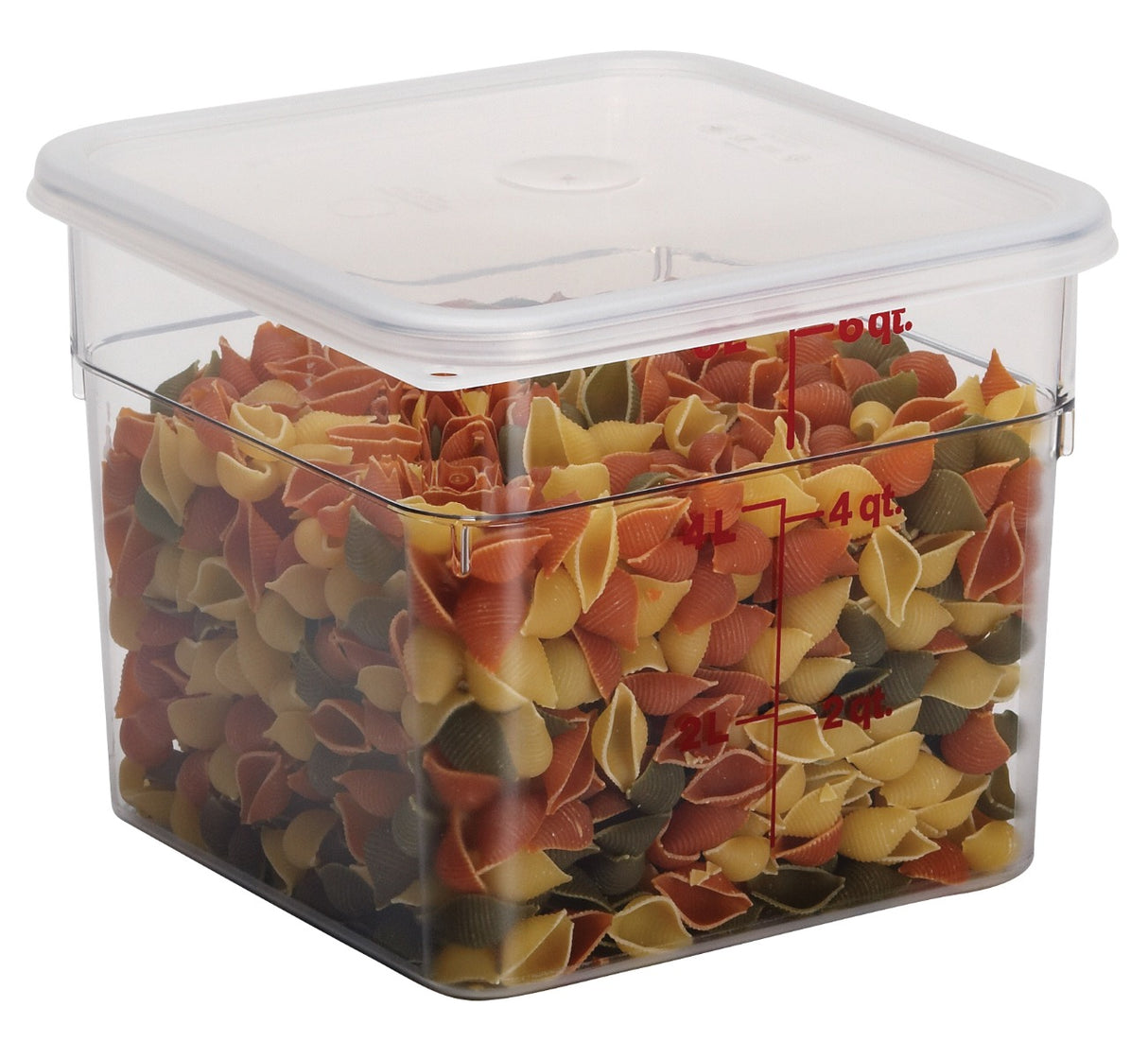 Cambro 6SFSCW135 Food Storage Container, Square, Camwear 6 qt.