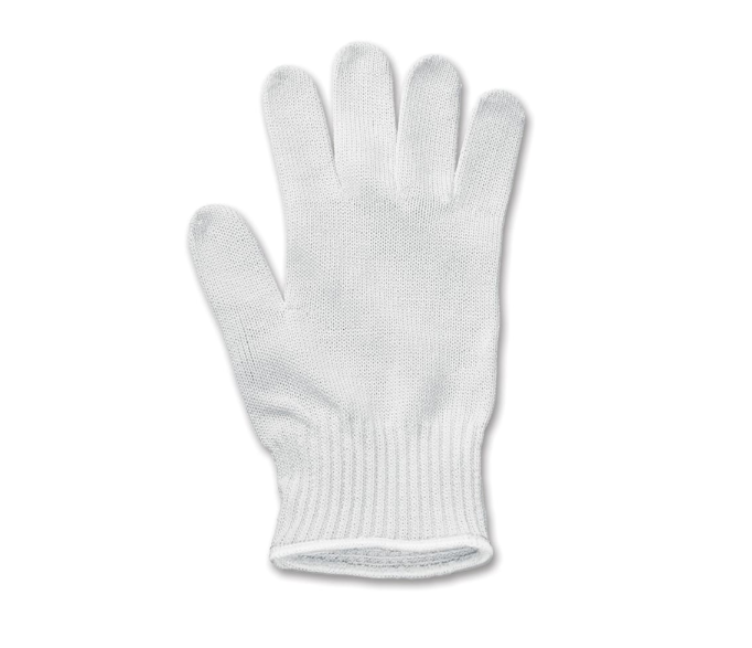 Victorinox - Swiss Army 7.9042.L Large Mesh Cut Resistant Glove w/ White Wrist Band, Gray