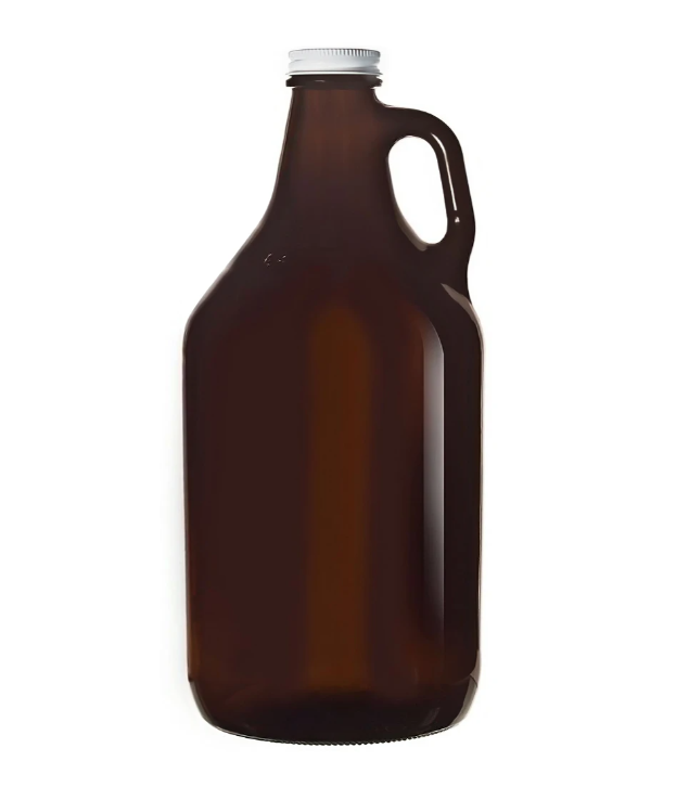 Libbey 70217 64 oz Amber Growler w/ Lid
