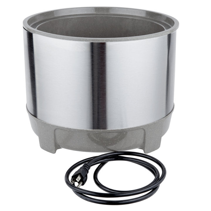 Vollrath 72021 Cayenne Round Heat 'N Serve Countertop Rethermalizer / Warmer 11 qt. - 120v