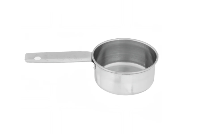TableCraft 724B 1/3 Cup Stainless Steel Measuring Cup, Standard Weight