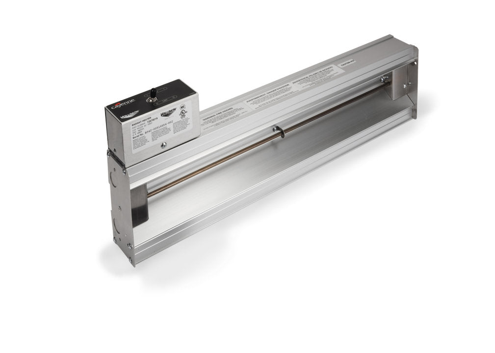 Vollrath 72711019 Cayenne Hard Wired Heat Strips Infrared Food Warmer Lamp 36" - 120v, 825 Watt