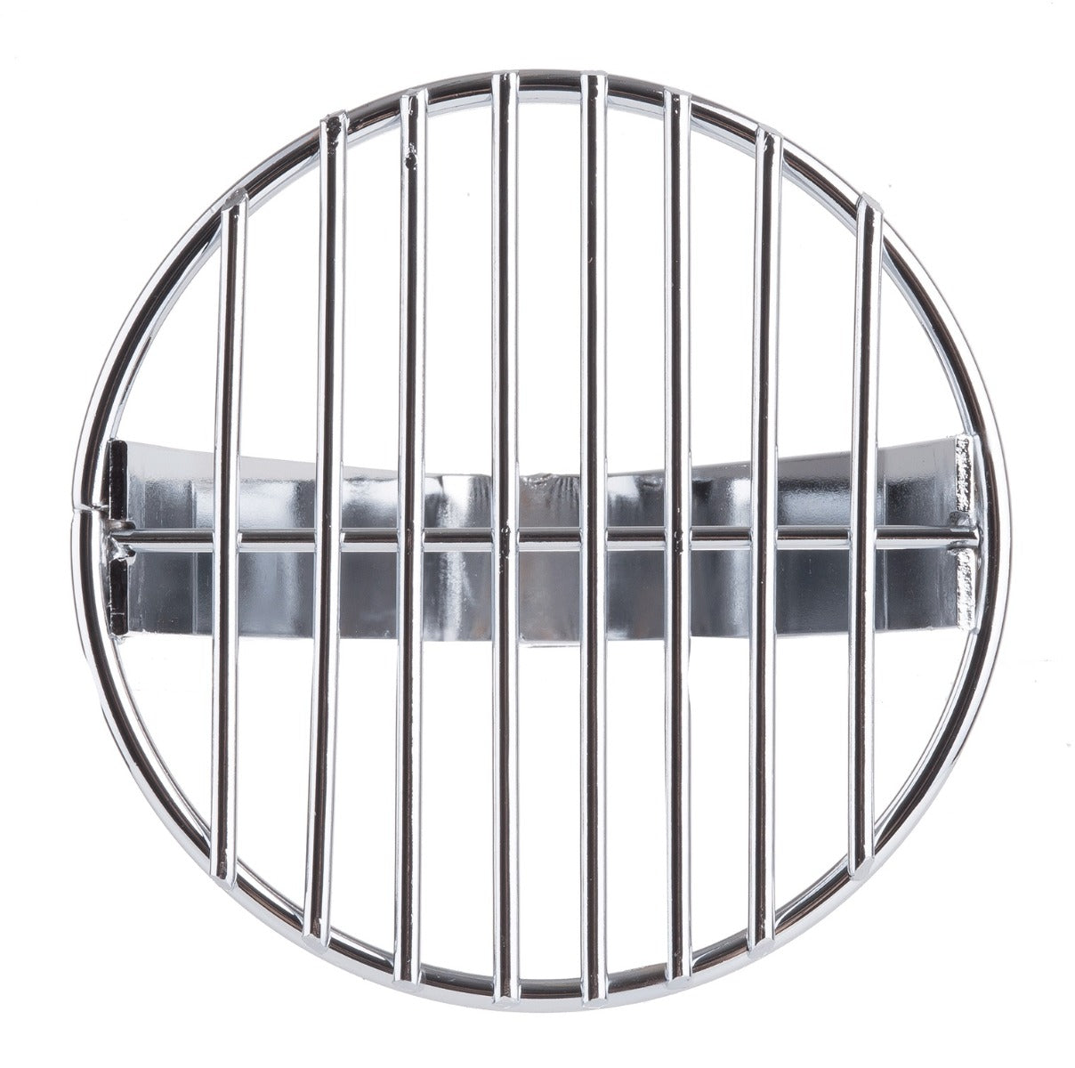 TableCraft 7319 Chrome-Plated Steel Potato Masher with 4-1/2" Round Face and Black Vinyl Handle 19-3/4"OAL - 4/Case