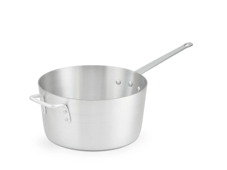 Vollrath 7350 10 qt Arkadia Saucepan - Aluminum - 6ea/Case