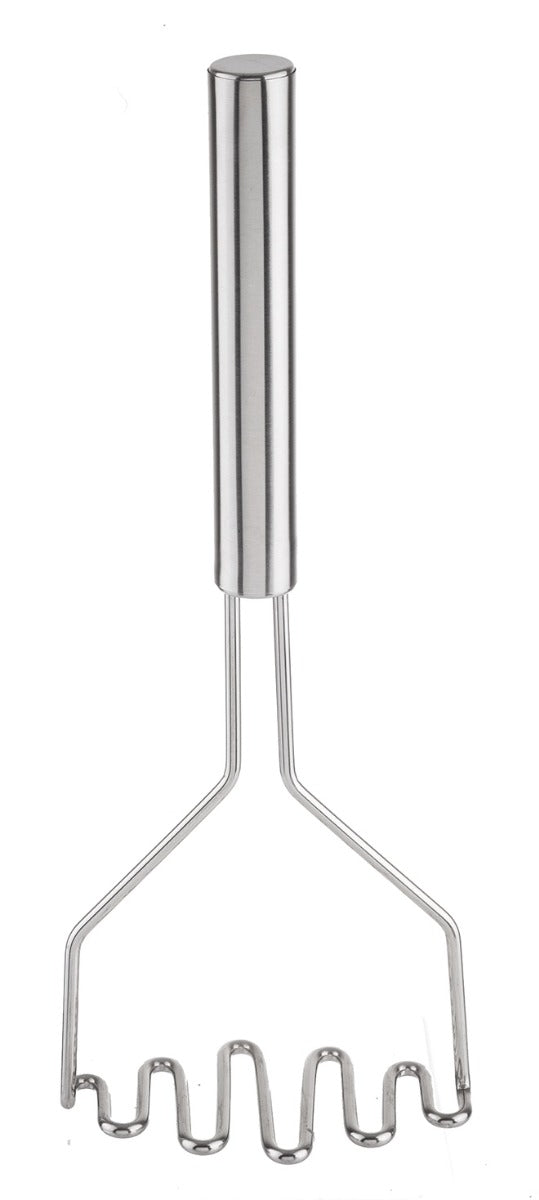 TableCraft 7412 Stainless Steel Potato Masher with 4-1/2" Diamond Face and Stainless Steel Handle 24"OAL - 12/Case