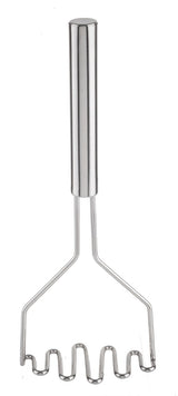 TableCraft 7412 Stainless Steel Potato Masher with 4-1/2" Diamond Face and Stainless Steel Handle 24"OAL - 12/Case