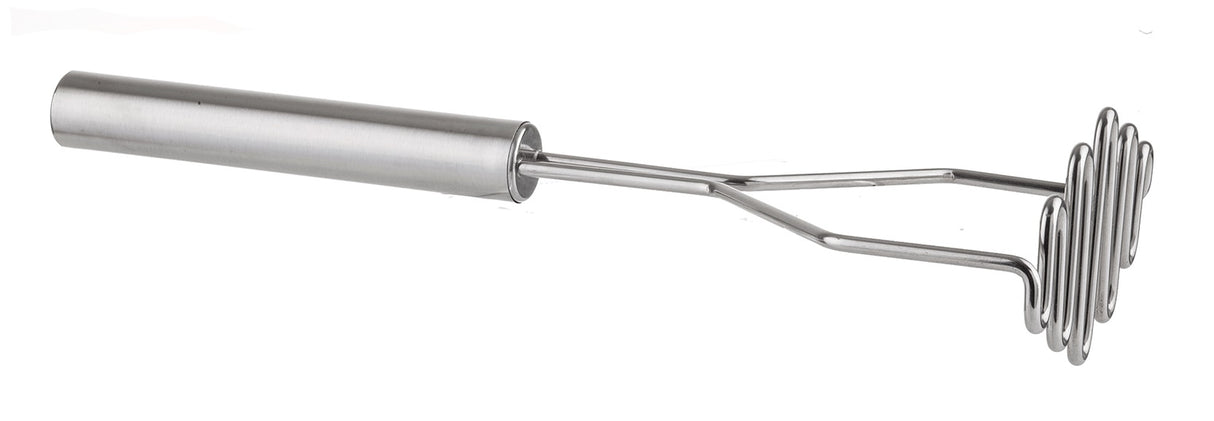 TableCraft 7412 Stainless Steel Potato Masher with 4-1/2" Diamond Face and Stainless Steel Handle 24"OAL - 12/Case