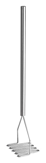 TableCraft 7412 Stainless Steel Potato Masher with 5-1/4" Square Face and Stainless Steel Handle 32"OAL - 5/Case