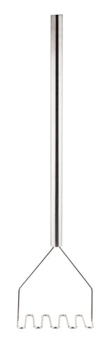 TableCraft 7412 Stainless Steel Potato Masher with 5-1/4" Square Face and Stainless Steel Handle 32"OAL - 5/Case