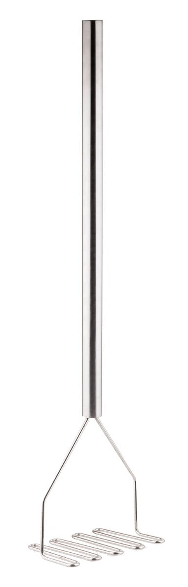 TableCraft 7412 Stainless Steel Potato Masher with 5-1/4" Square Face and Stainless Steel Handle 32"OAL - 5/Case