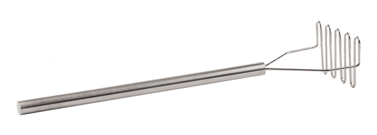 TableCraft 7412 Stainless Steel Potato Masher with 5-1/4" Square Face and Stainless Steel Handle 32"OAL - 5/Case