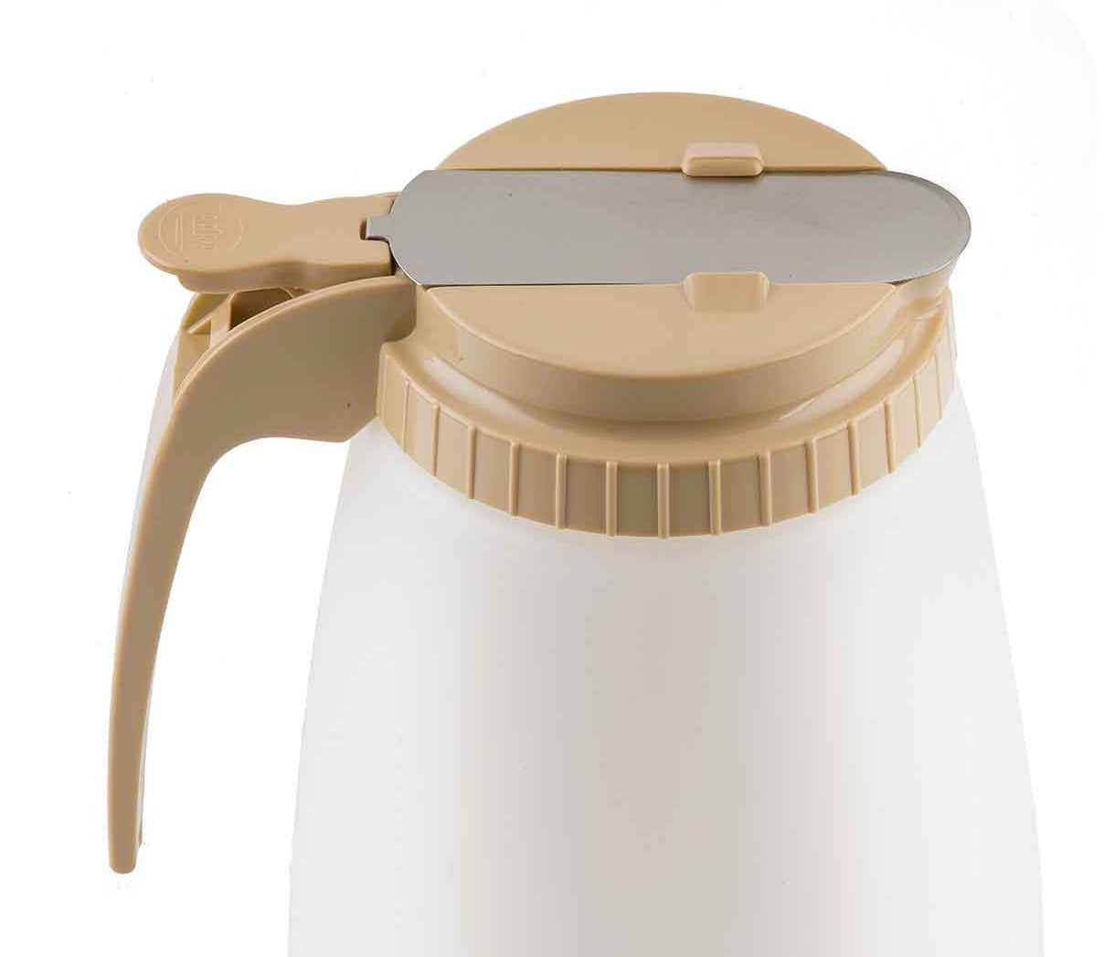 Tablecraft 748AT Plastic Syrup Dispenser Top - fits Model 748A - Almond