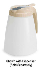Tablecraft 748AT Plastic Syrup Dispenser Top - fits Model 748A - Almond