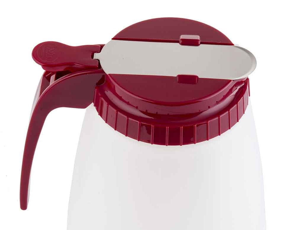 Tablecraft 748RT Plastic Syrup Dispenser Top - fits Model 748R - Red