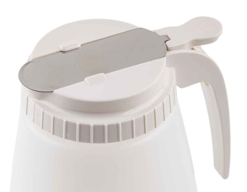 Tablecraft 748WT Plastic Syrup Dispenser Top - fits Model 748W - White