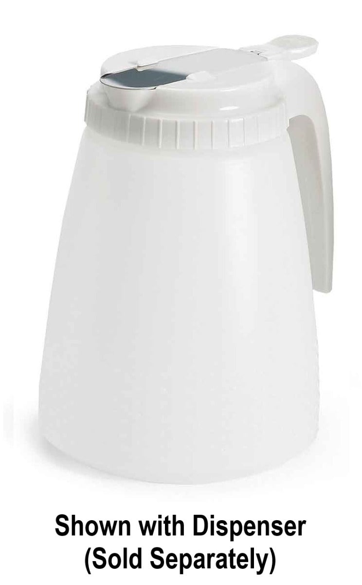 Tablecraft 748WT Plastic Syrup Dispenser Top - fits Model 748W - White