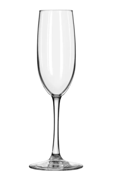 Libbey 7500 8 oz Vina Flute Glass - Safedge Rim and Foot Guarantee