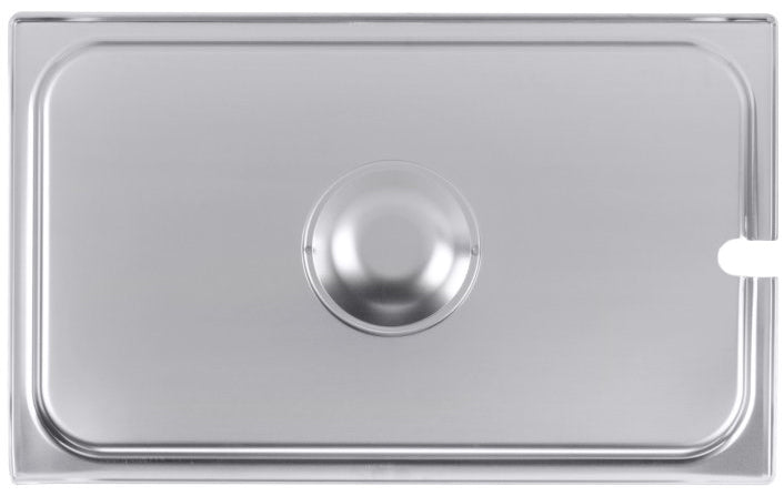 Vollrath 75219 Stainless Steel Steam Table Flat Slotted Food Pan Cover - Full Size