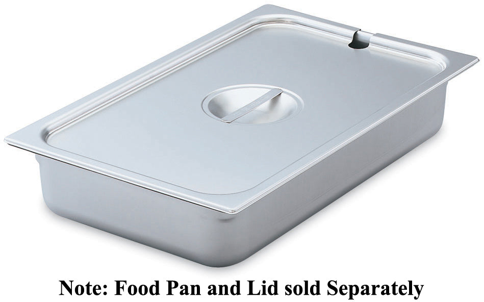 Vollrath 75219 Stainless Steel Steam Table Flat Slotted Food Pan Cover - Full Size