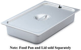 Vollrath 75219 Stainless Steel Steam Table Flat Slotted Food Pan Cover - Full Size
