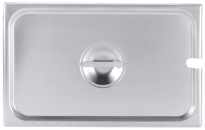 Vollrath 75219 Stainless Steel Steam Table Flat Slotted Food Pan Cover - Full Size