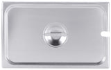 Vollrath 75219 Stainless Steel Steam Table Flat Slotted Food Pan Cover - Full Size