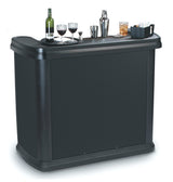 Carlisle 755003 Maximizer Portable Bar with 15 gal. Ice Bin 56" x 26-1/2" x 48" - Black