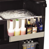 Carlisle 755003 Maximizer Portable Bar with 15 gal. Ice Bin 56" x 26-1/2" x 48" - Black