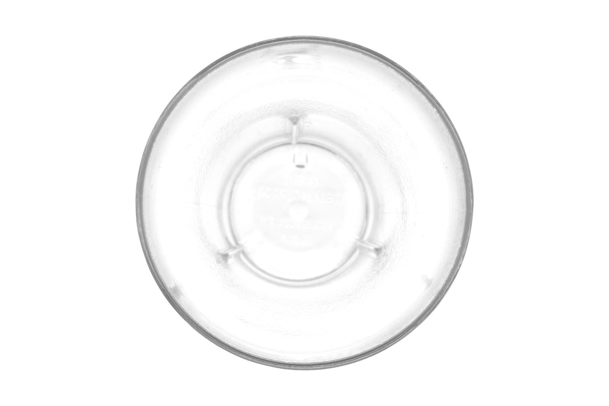 GET 7720-1-CL SAN Plastic Stackable Pebbled Textured Bell Soda Tumbler 20 oz. - Clear - 24/Case