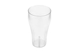 GET 7720-1-CL SAN Plastic Stackable Pebbled Textured Bell Soda Tumbler 20 oz. - Clear - 24/Case