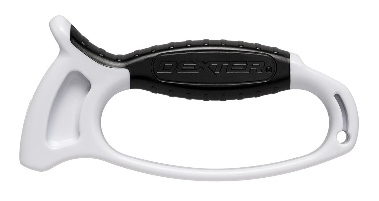 Dexter-Russell 7920 Sani-Safe EZ Edge Hand-Held Sharpener with Tungsten Carbide Cutting Heads- White