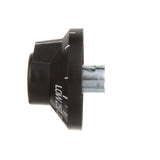 AllPoints 8008802 Oven Knob Fixed Dial with Off and Low plus 250 - 500F Temperature Range 2-3/8" dia. - Black - for Vulcan Hart