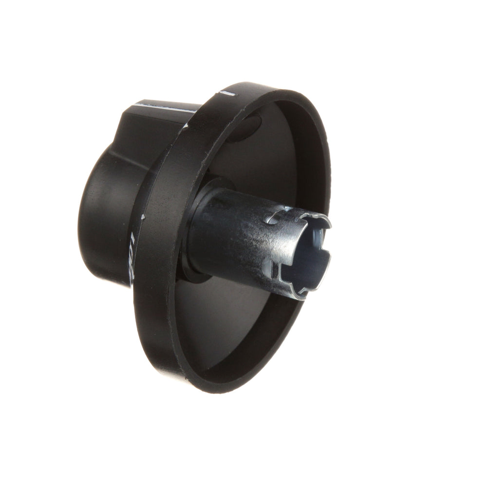 AllPoints 8008802 Oven Knob Fixed Dial with Off and Low plus 250 - 500F Temperature Range 2-3/8" dia. - Black - for Vulcan Hart