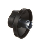 AllPoints 8008802 Oven Knob Fixed Dial with Off and Low plus 250 - 500F Temperature Range 2-3/8" dia. - Black - for Vulcan Hart
