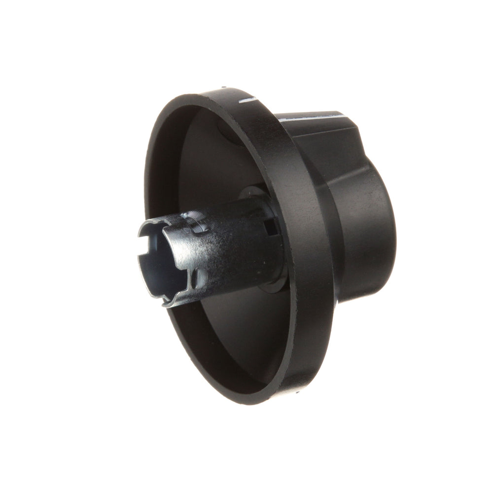 AllPoints 8008802 Oven Knob Fixed Dial with Off and Low plus 250 - 500F Temperature Range 2-3/8" dia. - Black - for Vulcan Hart