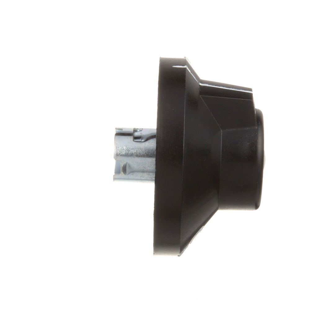 AllPoints 8008802 Oven Knob Fixed Dial with Off and Low plus 250 - 500F Temperature Range 2-3/8" dia. - Black - for Vulcan Hart