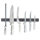 Dexter-Russell 82113 Traditional Magnetic Knife Holder Strip with Polypropylene Base 18"