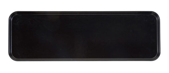 Cambro 1826MT110 Rectangular Market Display Tray - 17.81" x 25.68" x .68", Black -6ea/Case