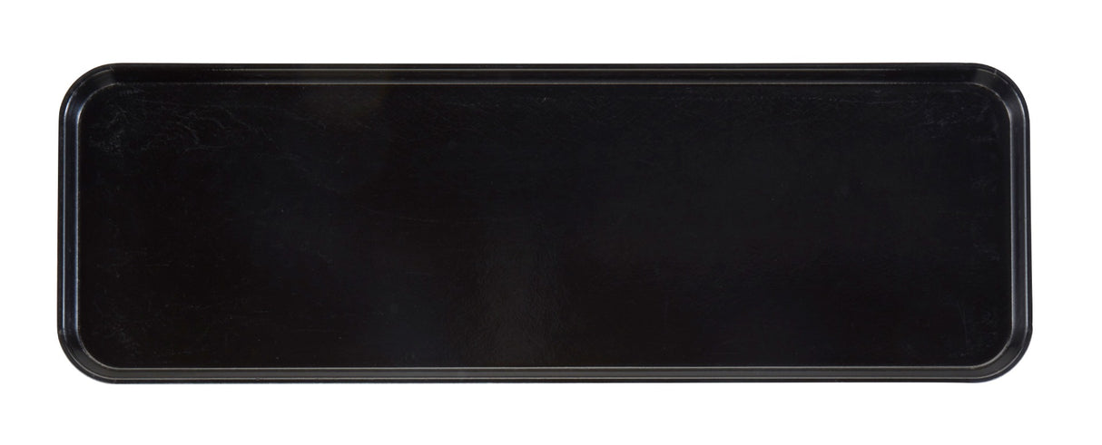 Cambro 826MT110 Fiberglass Rectangular Market Display Tray 8-1/4" x 25-1/2" x 3/4"H - Black - 12/Case