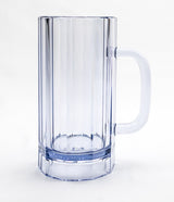 Encore Plastics 82825 Plastic Paneled Beer Mug with Handle 25 oz. - Clear - 12/Case