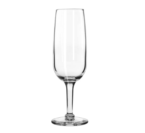 Libbey 8495 6 1/4 oz Citation Flute Glass - Safedge Rim Guarantee