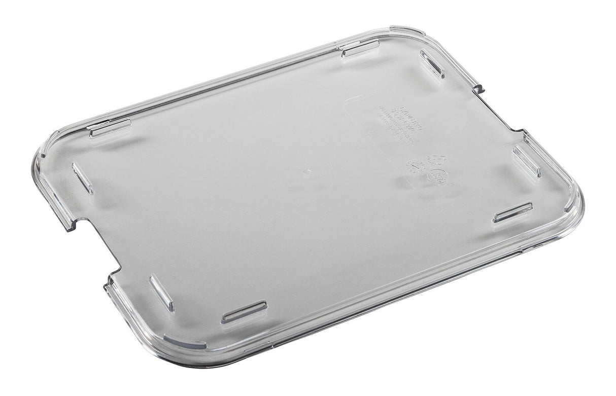 Cambro 853FCWC135 Camwear Tray-on-Tray Meal Delivery System Plastic Lid for 853FCW Insert Tray 8-13/16"L x 6-3/4"W x 1/4"D - Clear - 24/Case