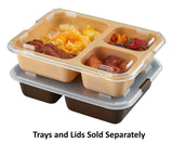 Cambro 853FCWC135 Camwear Tray-on-Tray Meal Delivery System Plastic Lid for 853FCW Insert Tray 8-13/16"L x 6-3/4"W x 1/4"D - Clear - 24/Case