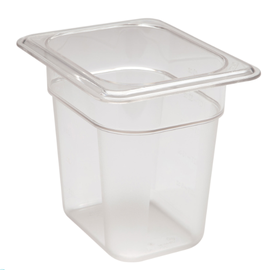 Cambro 86CW135 6"D Eighth Size Food Pan - 6/Case